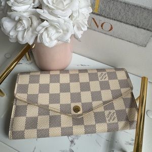 Louis Vuitton Sarah Wallet Damier Azur